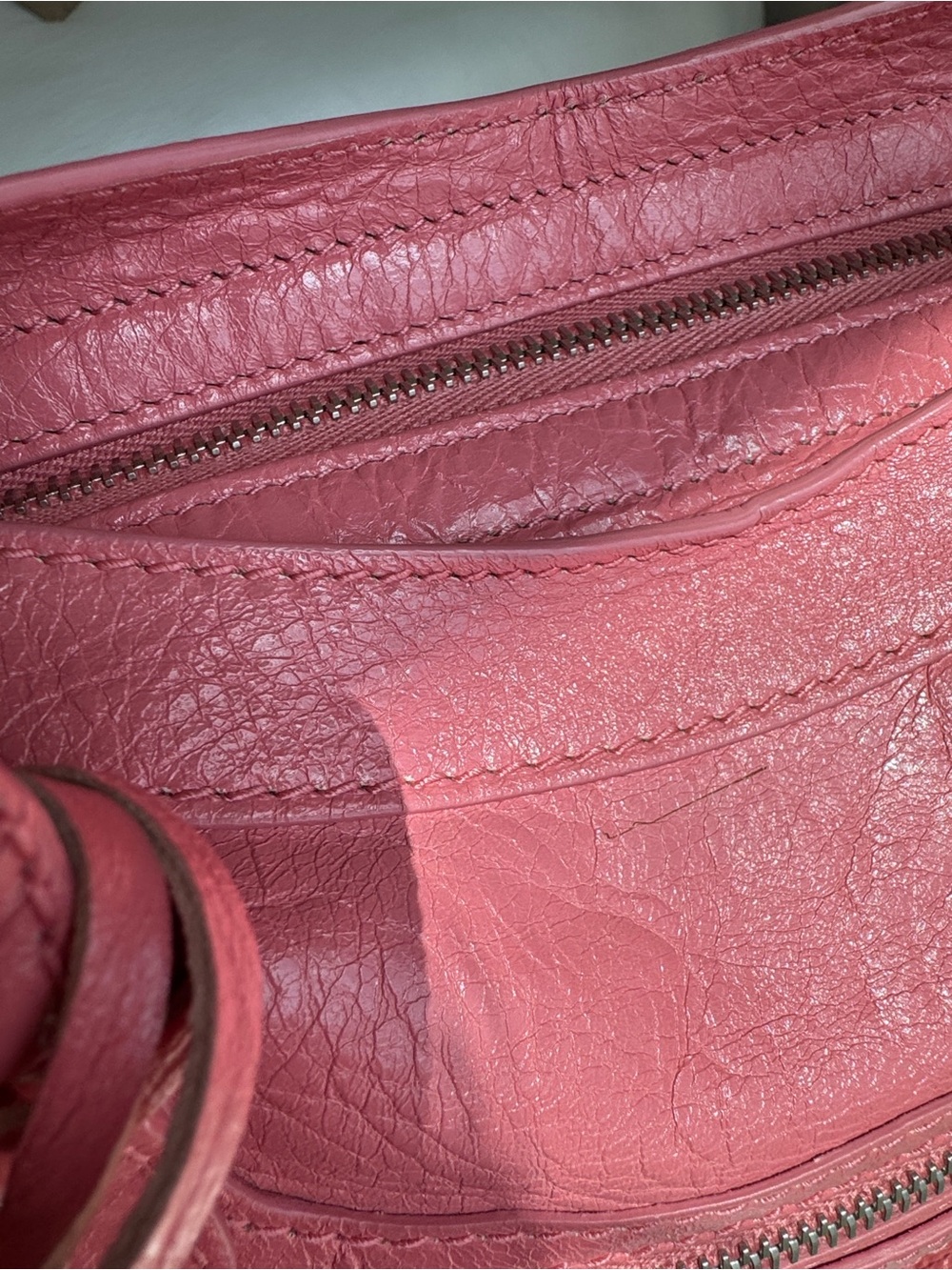 Balenciag City Bag Pink Leather Bag | Rare Color | Authenticated, Shoulder Strap - Picture 4 of 13